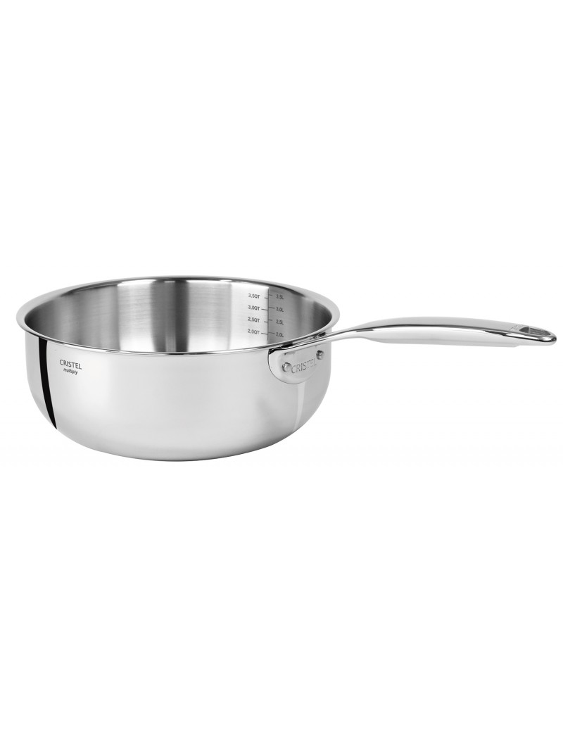 Casserole saucier Castel'Pro® Fixe induction CRISTEL Casserole saucier Castel'Pro® Fixe induction CRISTEL