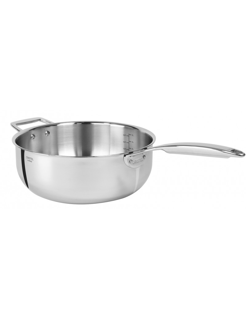 Casserole saucier Castel'Pro® Fixe induction CRISTEL