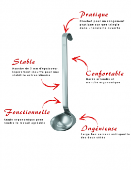 Cuillère à sauce 25 cm à crochet RÖSLE 