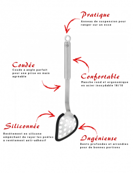 Cuillère perforée multifonctions silicone RÖSLE 