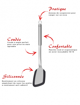 Spatule droite en silicone 35,5 cm RÖSLE 