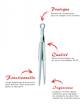 Pincette en acier inoxydable 18/10 RÖSLE 