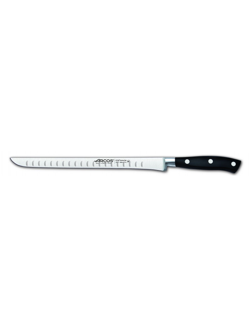 Support Jambon Bois Naturel et Couteau Jambon 25 cm Arcos -  , Achat, Vente