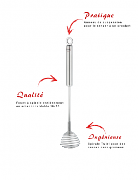 Fouet à spirale Twirl inox RÖSLE 