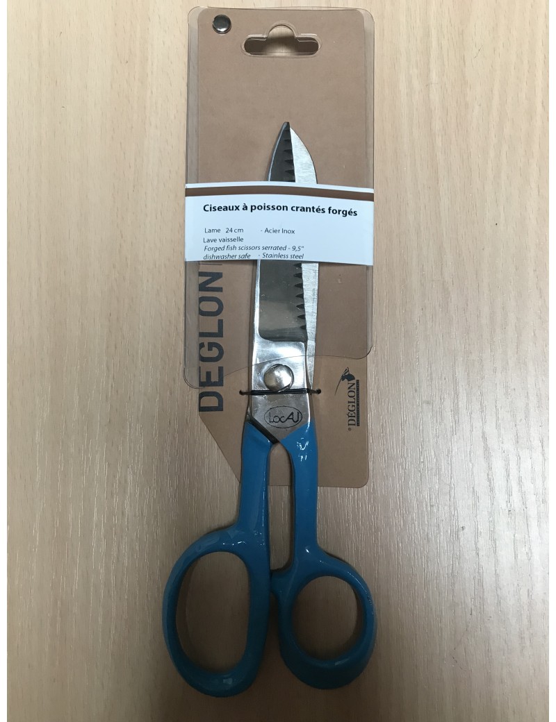 Ciseaux a poisson forgés inox 24 cm