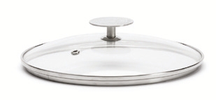 Couvercle en verre avec pontet inox Milady et Choc