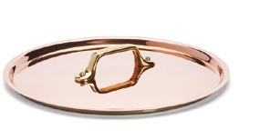 Couvercle en cuivre avec pontet en laiton