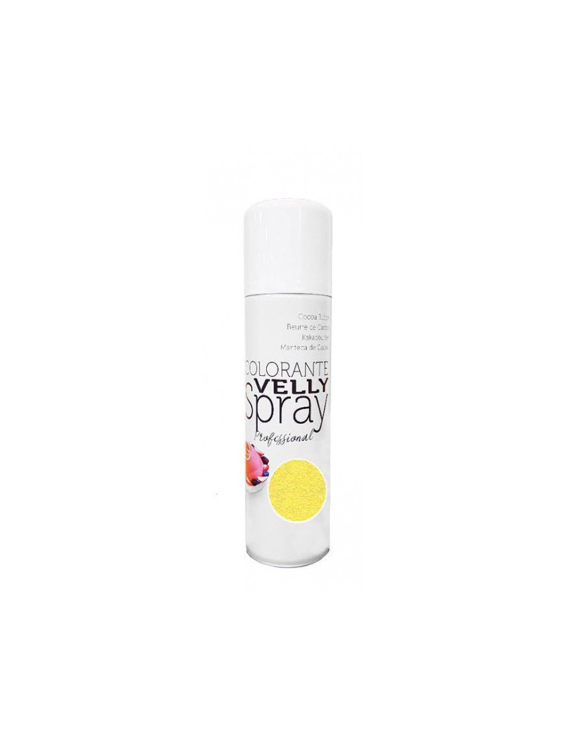 Colorant Jaune spray Velly effet velours 250ml Azo Free SOLCHIM FOOD