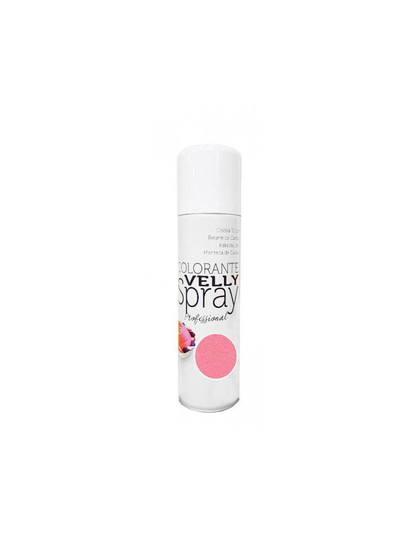 Colorant Rose spray Velly effet velours 250ml SOLCHIM FOOD