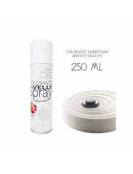 Colorant Blanc spray Velly effet velours 250ml Azo Free SOLCHIM FOOD