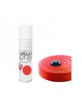 Colorant Rouge spray Velly effet velours 250ml Azo Free SOLCHIM FOOD