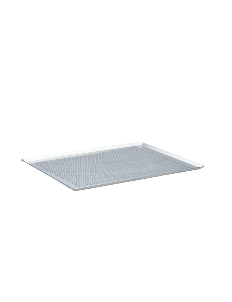 Plaque de cuisson perforée en inox De Buyer