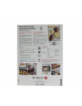 Plaque de cuisson perforée en inox De Buyer
