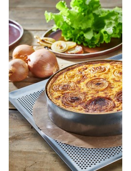 Plaque de cuisson perforée en inox De Buyer