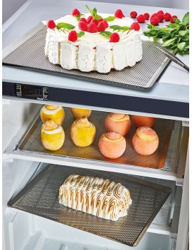 Plaque de cuisson perforée en inox De Buyer
