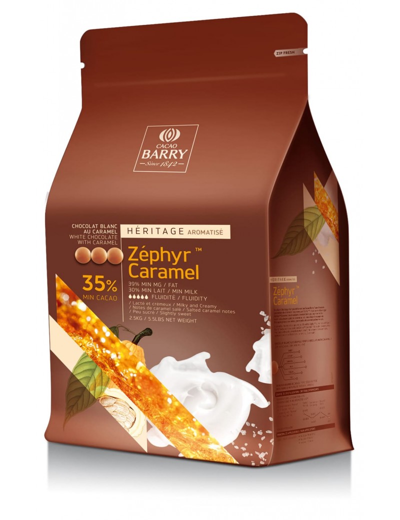 Chocolat de couverture Zephyr Caramel 35% CACAO BARRY