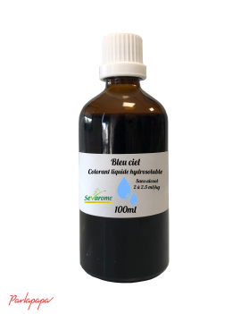 Colorant bleu ciel liquide hydrosoluble professionnel sans alcool SEVAROME