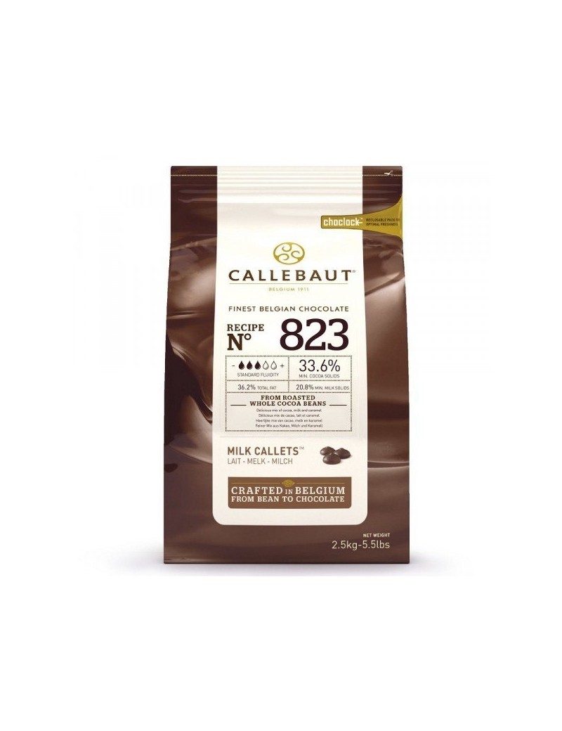 Chocolat au lait de couverture 823 CALLEBAUT
