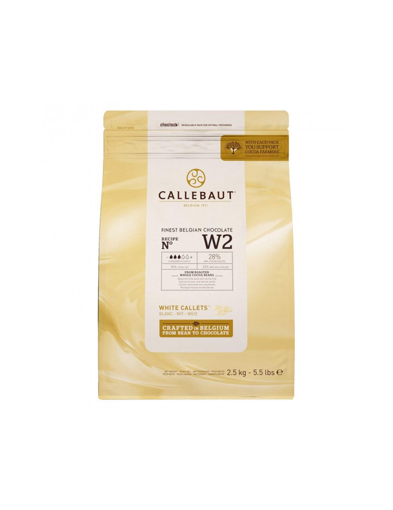 Chocolat blanc de couverture W2 CALLEBAUT