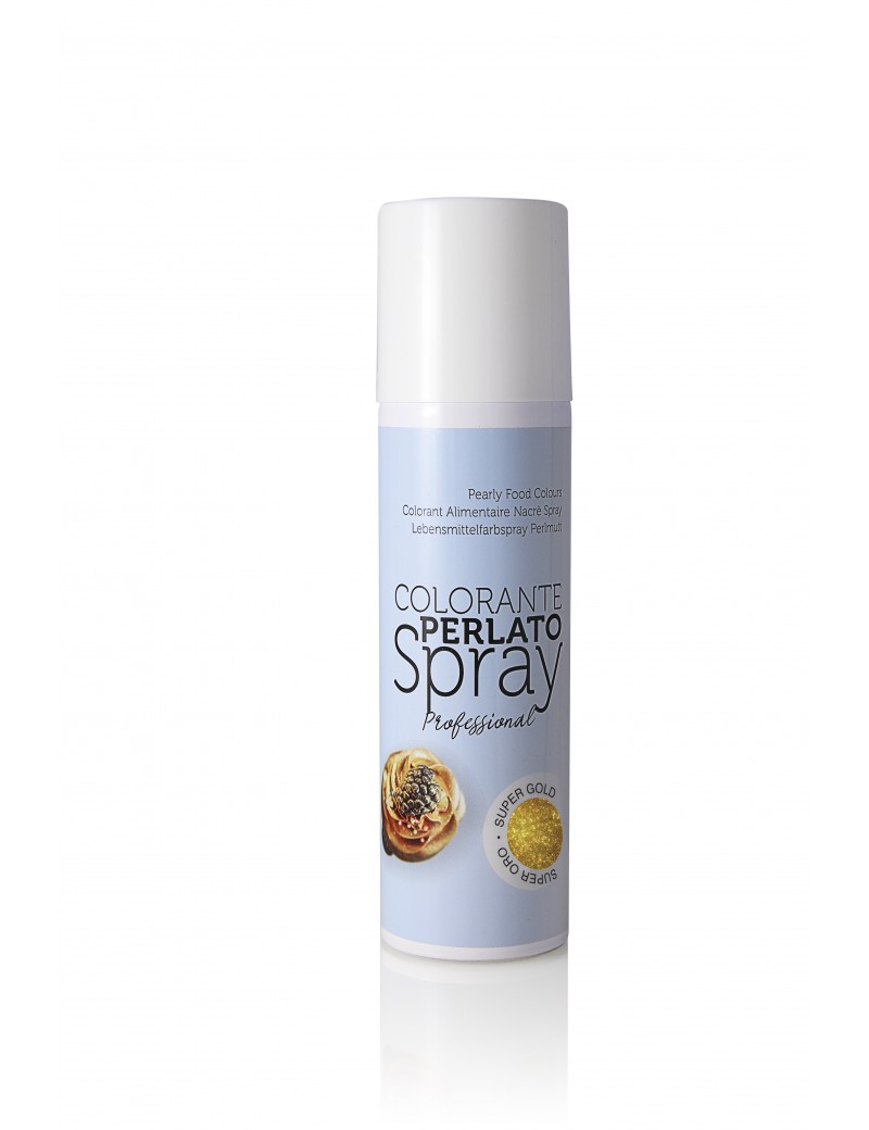 Colorant Or spray Perlato effet métallisé Azo Free - Couleur Or -  Contenance 250 ml - Pâtisserie - Parlapapa