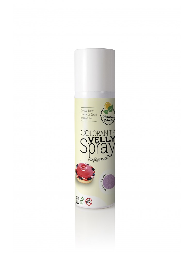 Colorant naturel Lilas spray Velly effet velours 250ml - Couleur Lilas -  Pâtisserie - Parlapapa