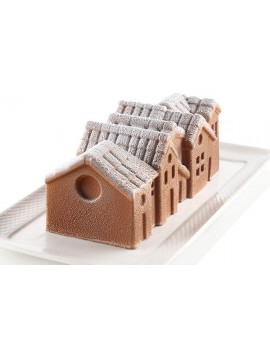 Moule silicone Winter Village SILIKOMART