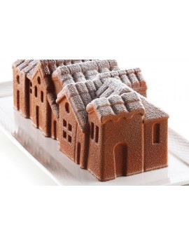 Moule silicone Winter Village SILIKOMART