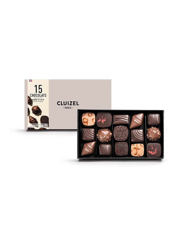 Coffret Manufacture Noir & Lait n°15 MICHEL CLUIZEL Coffret Manufacture Noir & Lait n°15 MICHEL CLUIZEL