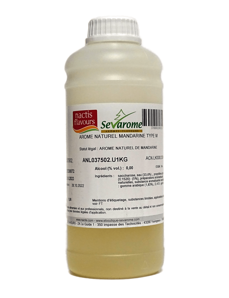 Mandarine Type M Arôme alimentaire naturel professionnel 3034 SEVAROME