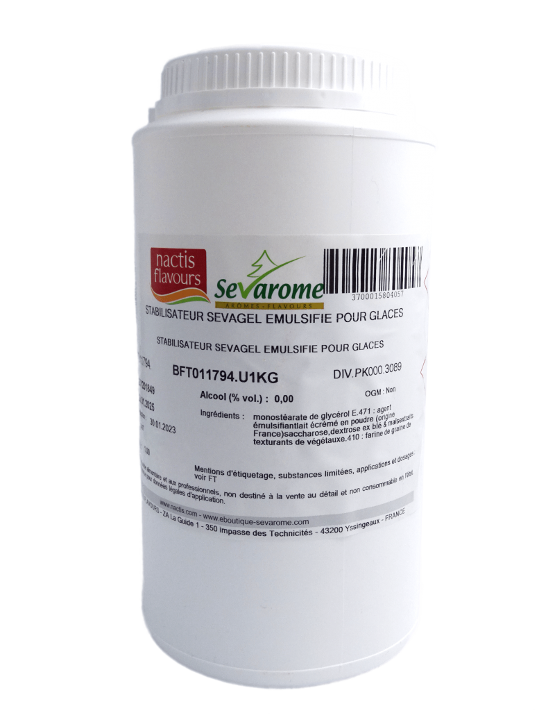 SEVAGEL Stabilisateur émulsifié pour glaces 3089 SEVAROME