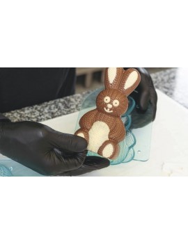 Moule Lapin Tricot 15 cm CACAO BARRY