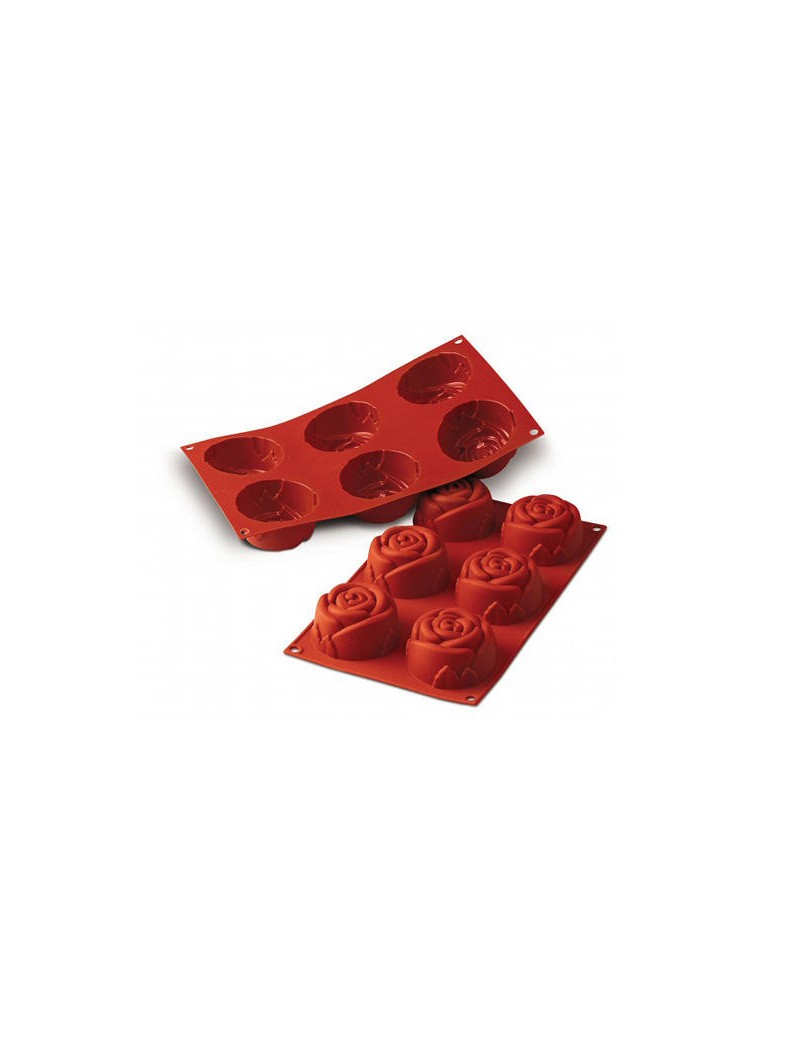 Rose SF077 - Moule silicone Ø75/25 H 28 mm SILIKOMART