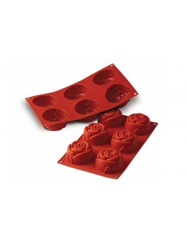 Rose SF077 - Moule silicone Ø75/25 H 28 mm SILIKOMART