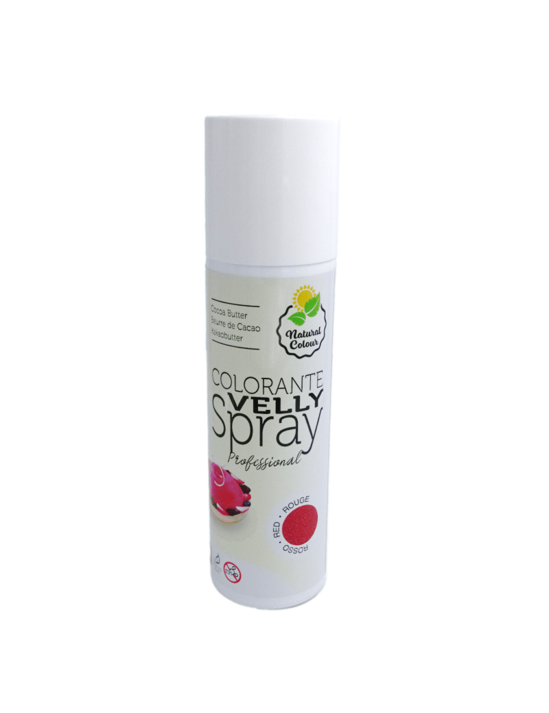 Colorant naturel Rouge spray Velly effet velours 250ml Azo Free