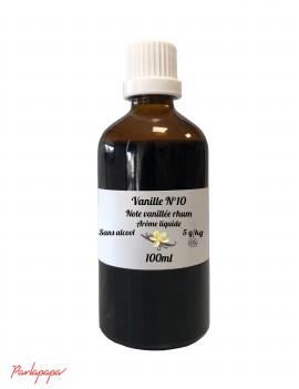 Vanille N°10 Note vanillée rhum alimentaire professionnel Arôme 3180 SEVAROME