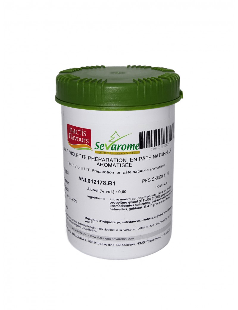 Pâte de Violette Arôme naturel alimentaire professionnel 4171 SEVAROME Pâte de Violette Arôme naturel alimentaire professionnel 4171 SEVAROME