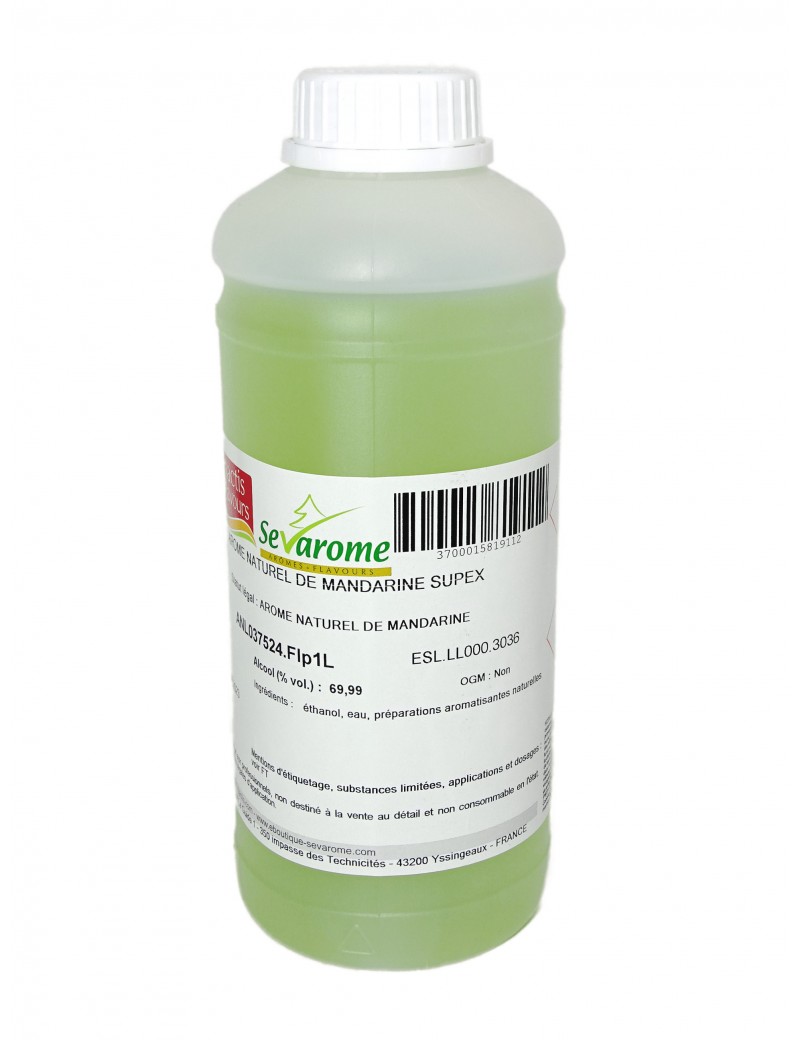 Mandarine typique de l'écorce de fruit Arôme alimentaire naturel professionnel 3036 SEVAROME Mandarine typique de l'écorce de fruit Arôme alimentaire naturel professionnel 3036 SEVAROME