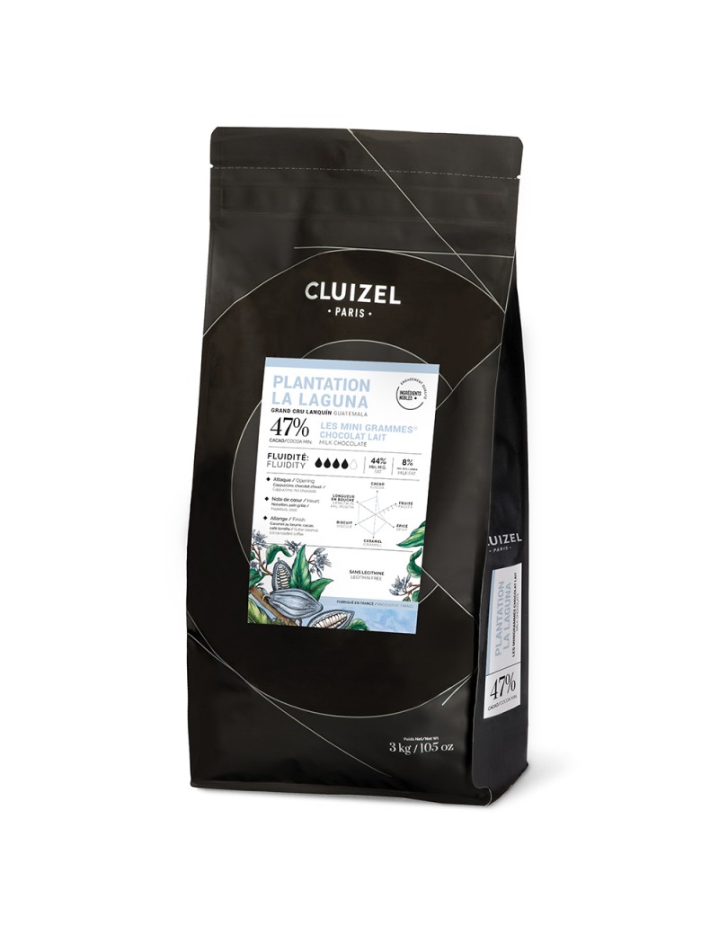 Chocolat lait de couverture Plantation La Laguna 47% MICHEL CLUIZEL Chocolat lait de couverture Plantation La Laguna 47% MICHEL CLUIZEL