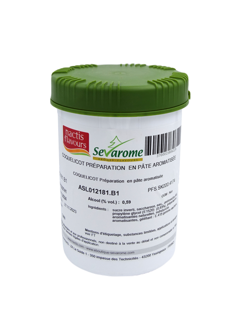 Pâte de Coquelicot Arôme alimentaire professionnel 4174 SEVAROME Pâte de Coquelicot Arôme alimentaire professionnel 4174 SEVAROME