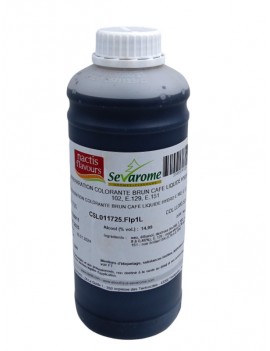 Colorant alimentaire brun café liquide hydrosoluble professionnel 5207 SEVAROME