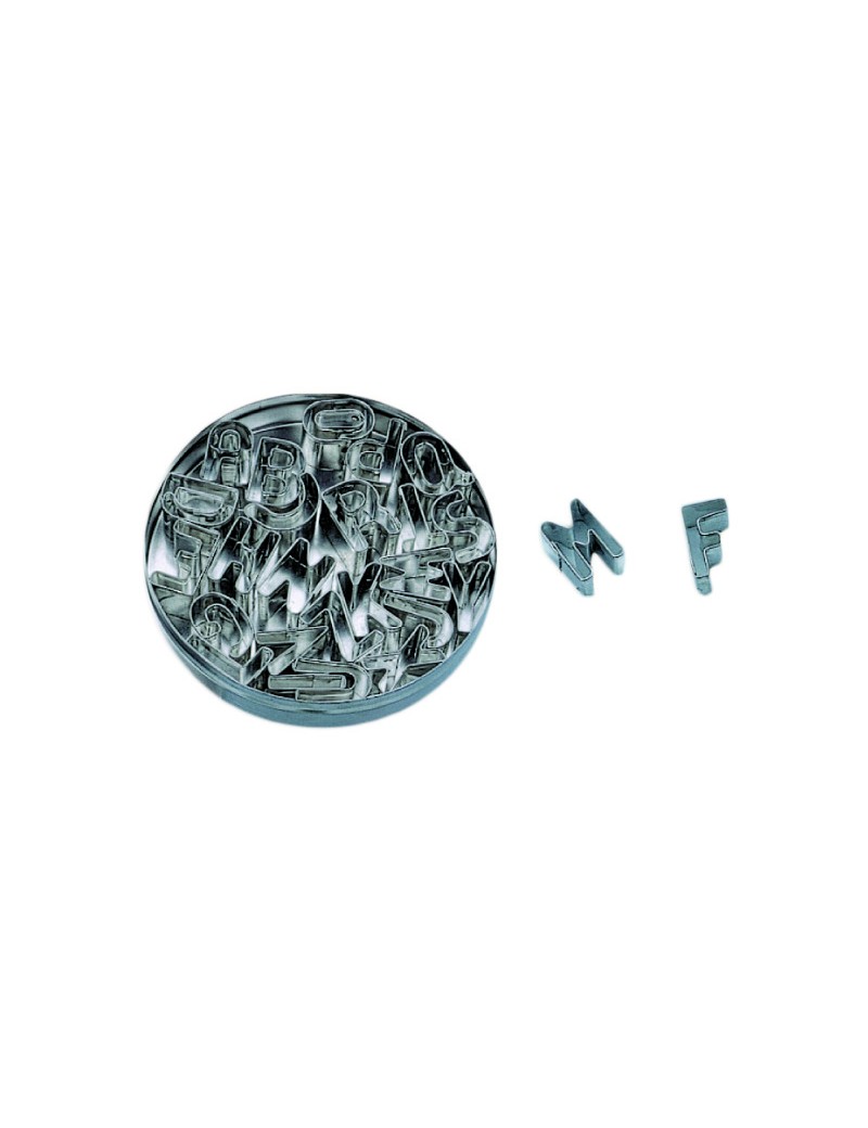 Boite de découpoirs lettres inox MALLARD FERRIERE