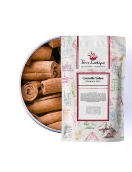 Tube de bâtons de Cannelle de Ceylan 15 cm TERRE EXOTIQUE