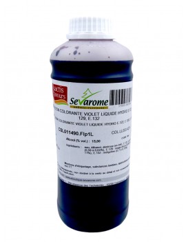 Colorant alimentaire violet liquide hydrosoluble professionnel 4274 SEVAROME