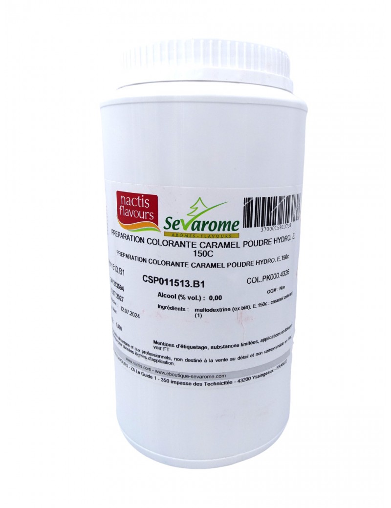 Colorant brun caramel E150c poudre hydrosoluble professionnel 4326 SEVAROME Colorant brun caramel E150c poudre hydrosoluble professionnel 4326 SEVAROME