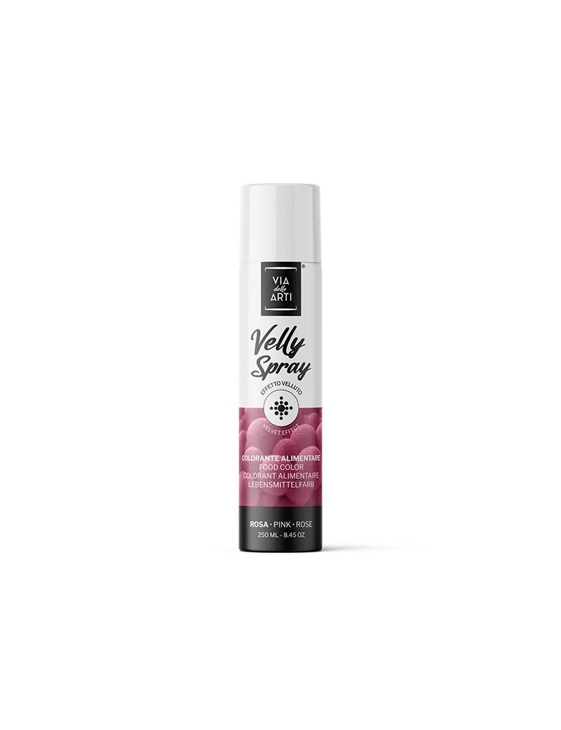 Colorant Naturel Rose spray Velly effet velours 250ml SOLCHIM FOOD Colorant Naturel Rose spray Velly effet velours 250ml SOLCHIM FOOD