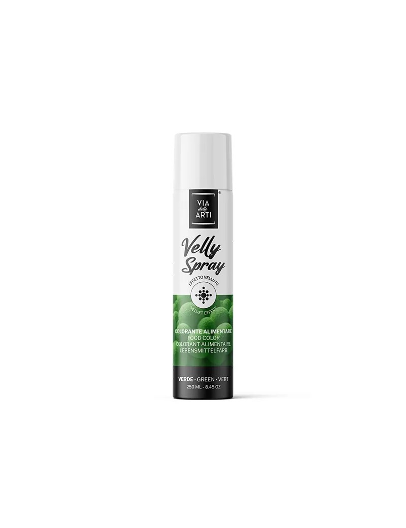 Colorant Vert spray Velly effet velours 250ml VIA DELLE ARTI