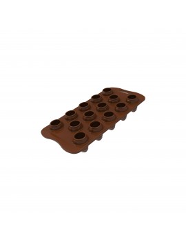 Moule silicone Snowman EasyChoc 12 bonhommes de neige SCG062 SILIKOMART