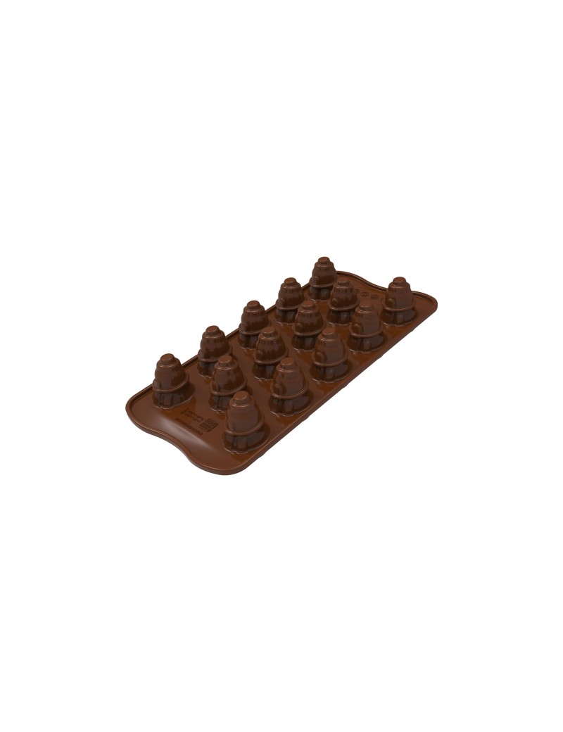 Moule silicone Snowman EasyChoc 12 bonhommes de neige SCG062 SILIKOMART