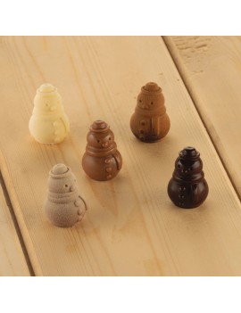 Moule silicone Snowman EasyChoc 12 bonhommes de neige SCG062 SILIKOMART