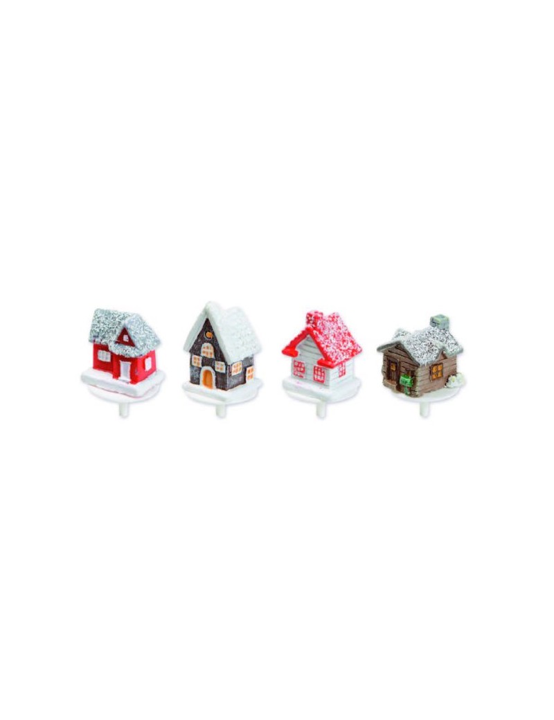 Assortiment de Chalets H3.5 cm pour bûches MALLARD FERRIERE
